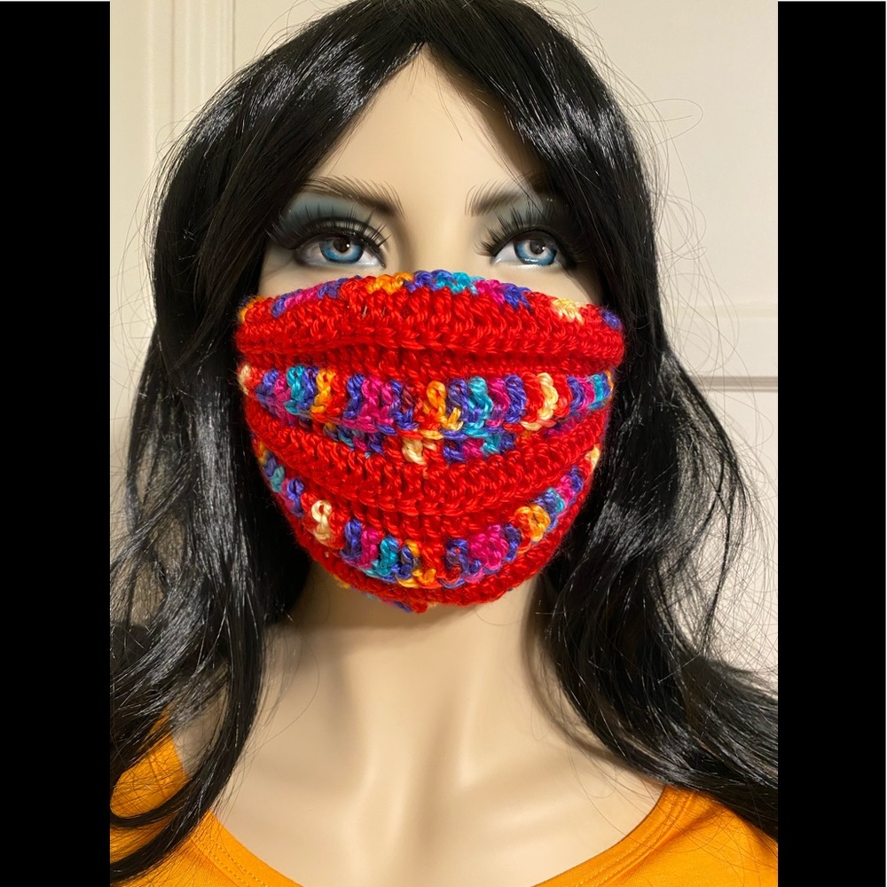 Hand-knitted Face Mask - Picture 8 of 9